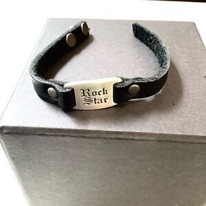 DILLON ROGERS leather bracelet Rockstar New